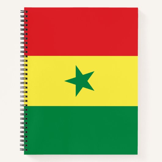セネガル国旗 ノートブック (正面)