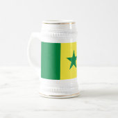 セネガル国旗 ビールジョッキ (正面左)