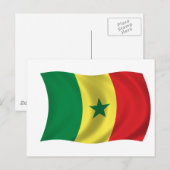 セネガル国旗 ポストカード (正面/裏面)