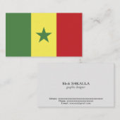 セネガル国旗 名刺 (正面/裏面)