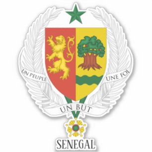 セネガル国軍愛国的ステッカー シール