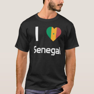 セネガル土産婦人国男性へ旗 Tシャツ