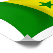 セネガル旗ポスター印刷 ポスター (角)