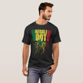 セネガル根セネガル伝統国旗 Tシャツ (正面フル)