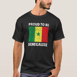 セネガル西アフリカ誇りを持ったハートラブFl Tシャツ
