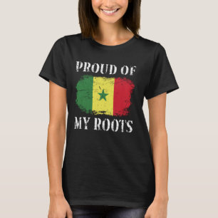 セネガル誇りを持ったのルーツのセネガル国旗のセネグ Tシャツ