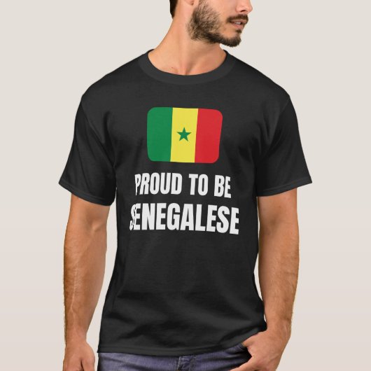 セネガル誇りを持った人になる Tシャツ (正面)