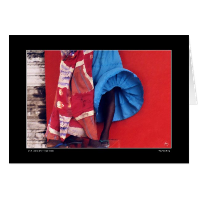 セネガル風の筆跡 (正面横)