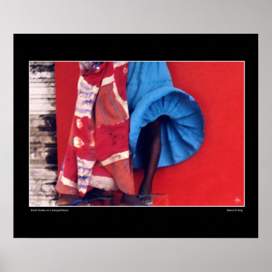 セネガル風の筆跡 ポスター (正面)