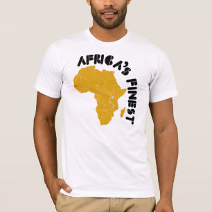 セネガル、アフリカの地図のデザイン Tシャツ