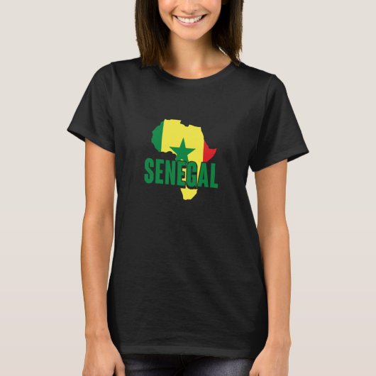セネガル アフリカの誇りと遺産 2 Tシャツ (正面)