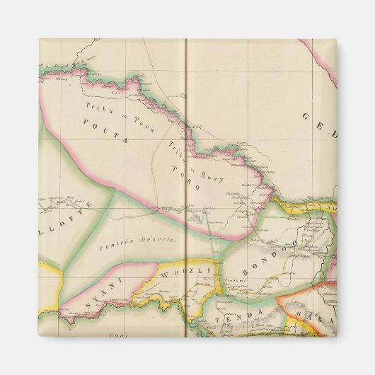 セネガル・アフリカ マグネット (正面)