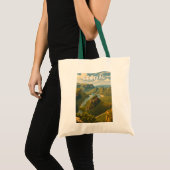 セネガル イラスト 旅行 アート ヴィンテージ トートバッグ (正面(商品))