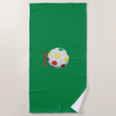 セネガル サッカー ビーチタオル (正面)