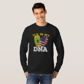 セネガル セネガル人 アメリカ アメリカ人 フラッグ 手 混合 Tシャツ (正面フル)