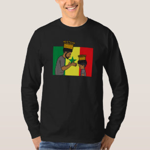 セネガル セネガル人 西アフリカ 誇り高き王子 男の子 Tシャツ