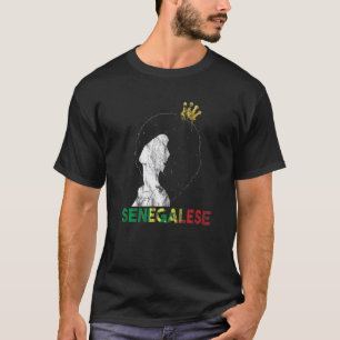 セネガル・セネガル西アフリカ誇りを持ったプリンセスクエ Tシャツ