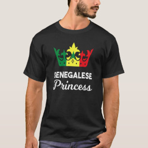 セネガル・セネガル西アフリカ誇りを持ったプリンセスクエ Tシャツ