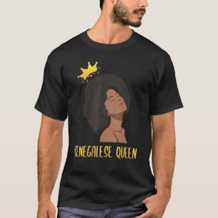 セネガル・セネガル西アフリカ誇りを持ったプリンセスクエ Tシャツ