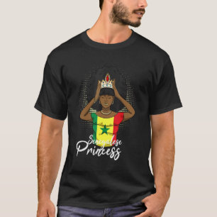 セネガル・セネガル西アフリカ誇りを持ったプリンセスクエ Tシャツ