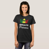 セネガル・セネガル西アフリカ誇りを持ったプリンセスクエ Tシャツ (正面フル)