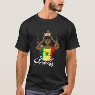 セネガル・セネガル西アフリカ誇りを持ったプリンセスクエ Tシャツ