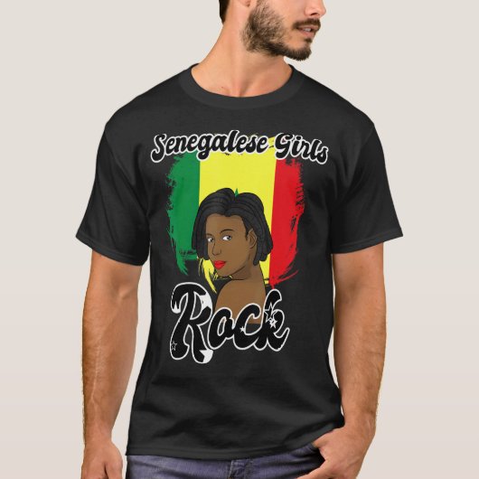 セネガル・セネガル西アフリカ誇りを持ったプリンセスクエ Tシャツ (正面)