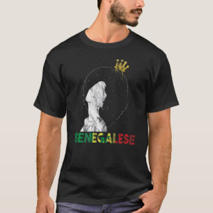 セネガル・セネガル西アフリカ誇りを持ったプリンセスクエ Tシャツ