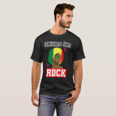 セネガル・セネガル西アフリカ誇りを持ったプリンセスクエ Tシャツ (正面フル)