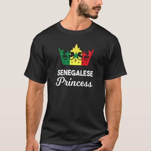 セネガル・セネガル西アフリカ誇りを持ったプリンセスクエ Tシャツ (正面)