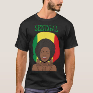 セネガル・セネガル西アフリカ誇りを持ったプリンセスクエ Tシャツ