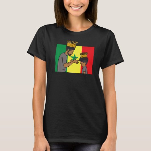 セネガル・セネガル西ア誇りを持ったフプリンス・ボーイ・ソ Tシャツ (正面)