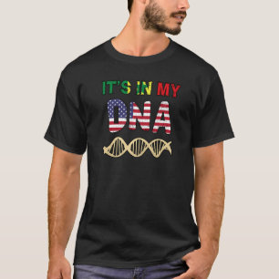 セネガル・セネガル・アメリカ国旗のハンドミクセ Tシャツ