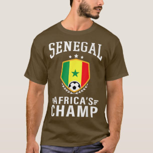 セネガル・セネガル・ジャージー・サッカー2022チーム Tシャツ
