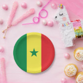 セネガル（セネガル）国旗 ペーパープレート (パーティー)