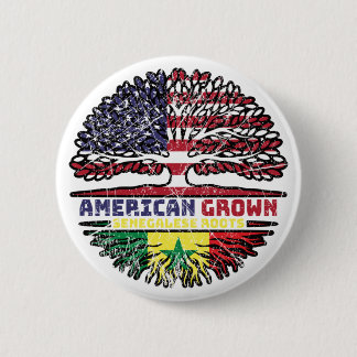 セネガル・セネガルUSアメリカ合衆国の統一された州 缶バッジ