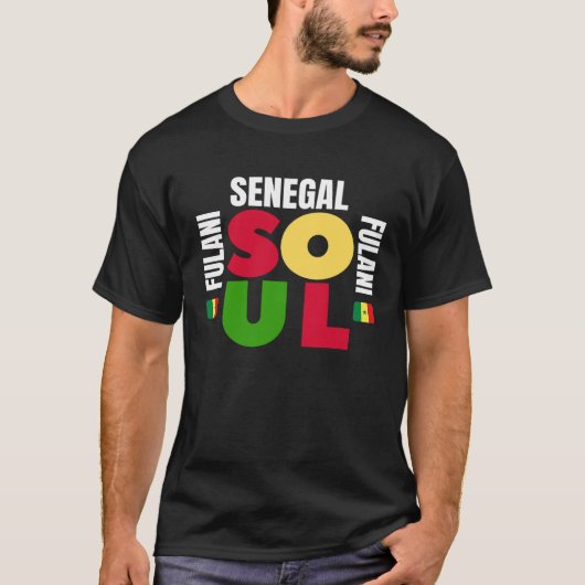 セネガル・ソウル・フラニ祖先の開始DNAレスル Tシャツ (正面)