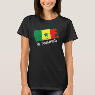 セネガル チャンピオン セネガル サッカー ファン ナショナル チーム Tシャツ