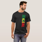 セネガル・ファン国旗セネガル・プレミアム Tシャツ (正面フル)