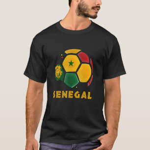 セネガル・ライオンズセネガル国旗サッカーファン Tシャツ
