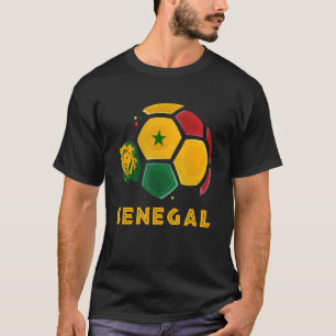 セネガル・ライオンズセネガル国旗サッカーファン Tシャツ
