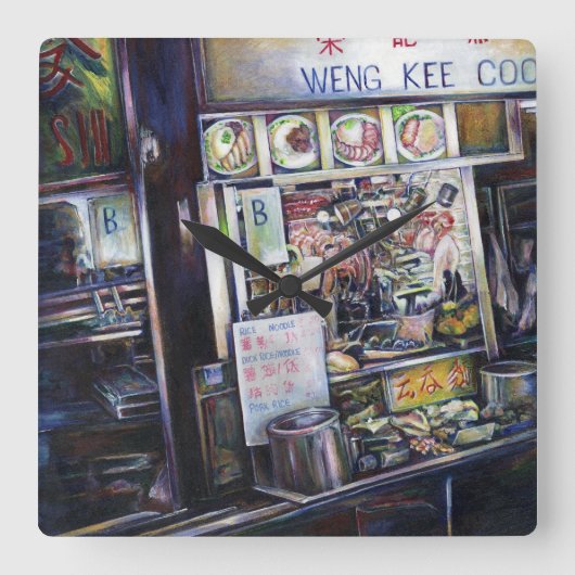 セノシルカピア スクエア壁時計 (正面)