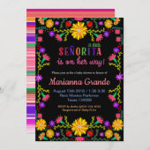 セノリタフィエスタフローラベビーシャワー招待状 招待状 (正面/裏面)