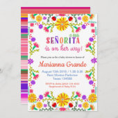 セノリタフィエスタベビーシャワー招待状 招待状 (正面/裏面)