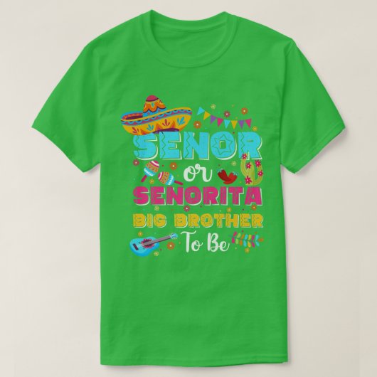 セノールかセノリータの兄が性の明らかにされる Tシャツ (デザイン正面)