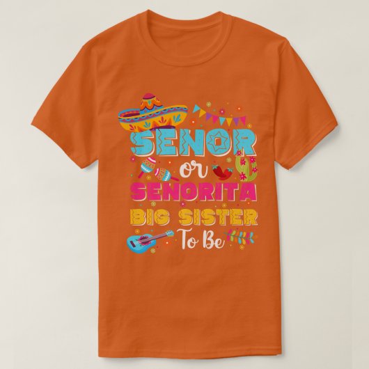 セノールかセノリータの姉はMを明かす Tシャツ (デザイン正面)