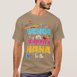 セノールまたはセノリタナナはジェンダーになるCinco Dを明らかにする Tシャツ