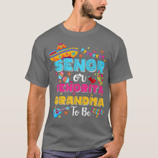 セノールまたはセノリータおばあちゃんがジェンダーになるリビールCinc Tシャツ