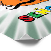 セノールガト漫画の口ひげ猫 ポスター (角)