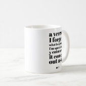 セハおもしろいブラスパングリッシュ誇りを持ったラティーノ白黒 コーヒーマグカップ (正面右)